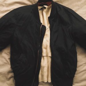 Black Bomber Jacket